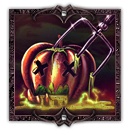 Uncle Pumpkinhead's pitchfork - Uncle Pumpkinhead, who only arises during the shortest and darkest days of the year, tried to take your life - but your skilled reflexes, your strength and your combat experience just turned the old scarecrow into kindling.